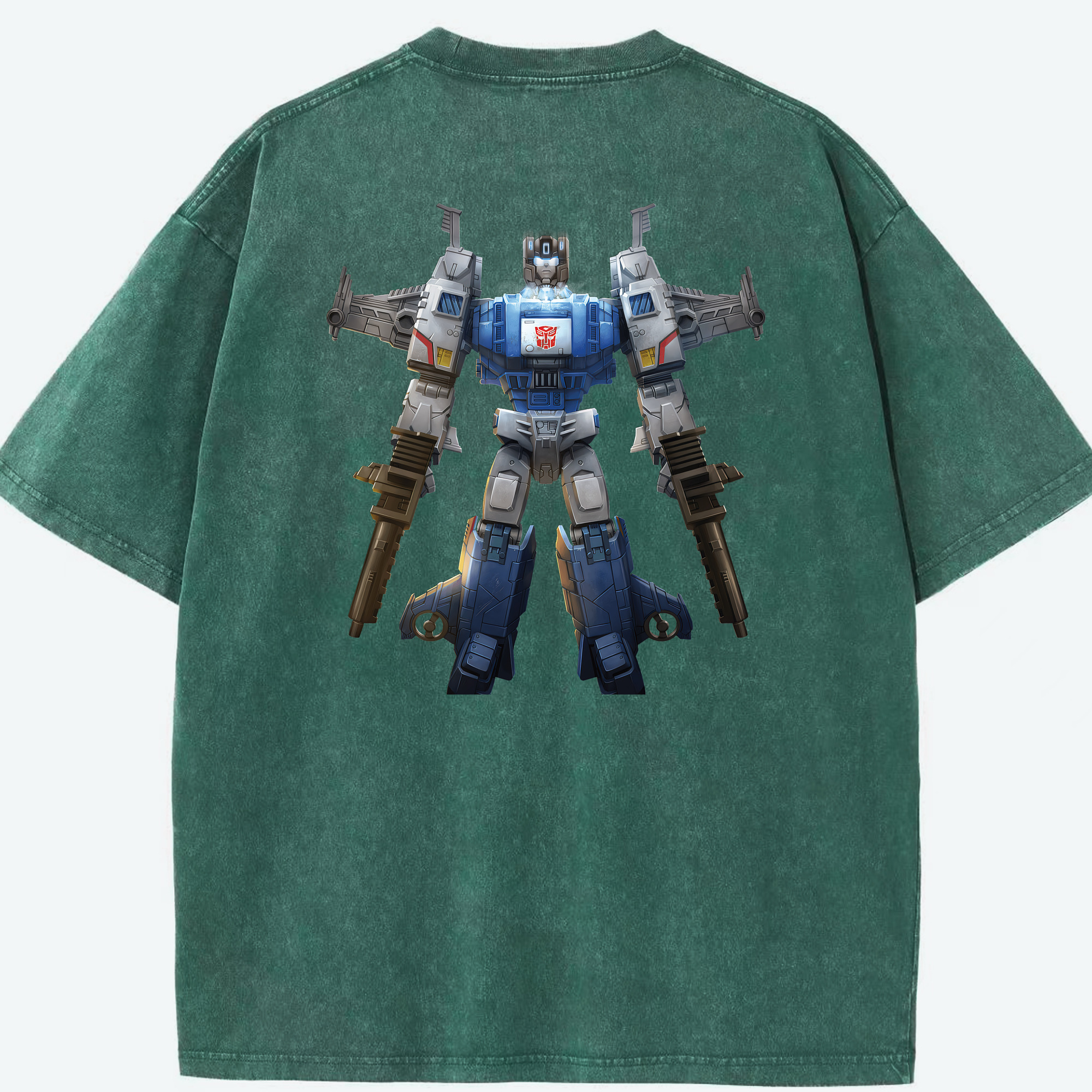 （画像用） Transformers トランスフォーマー 綿100% ヴィンテージ風 半袖Tシャツ（背面プリント）